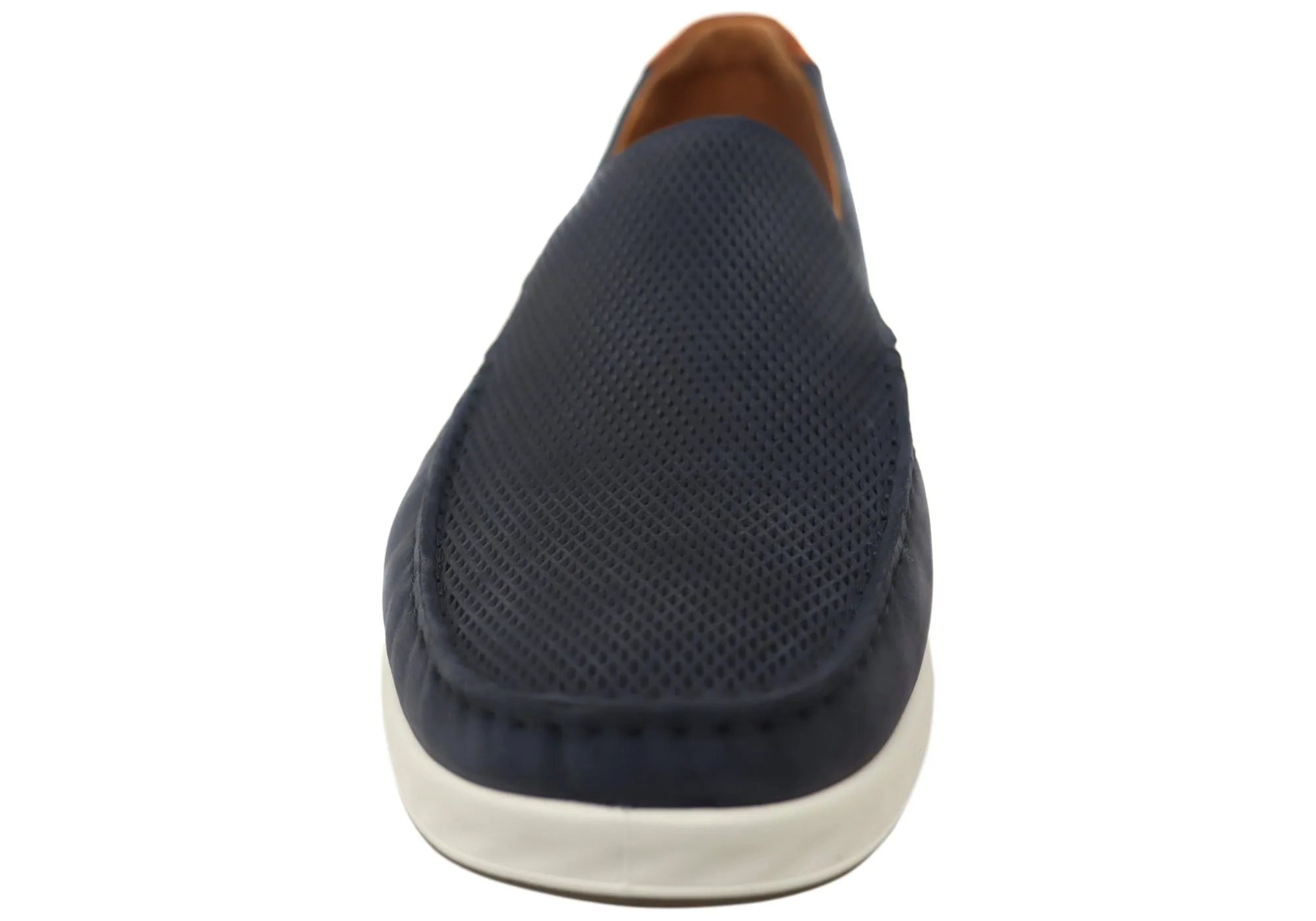 ECCO S Lite Moc Mens Nubuck Leather Moccasin Loafers