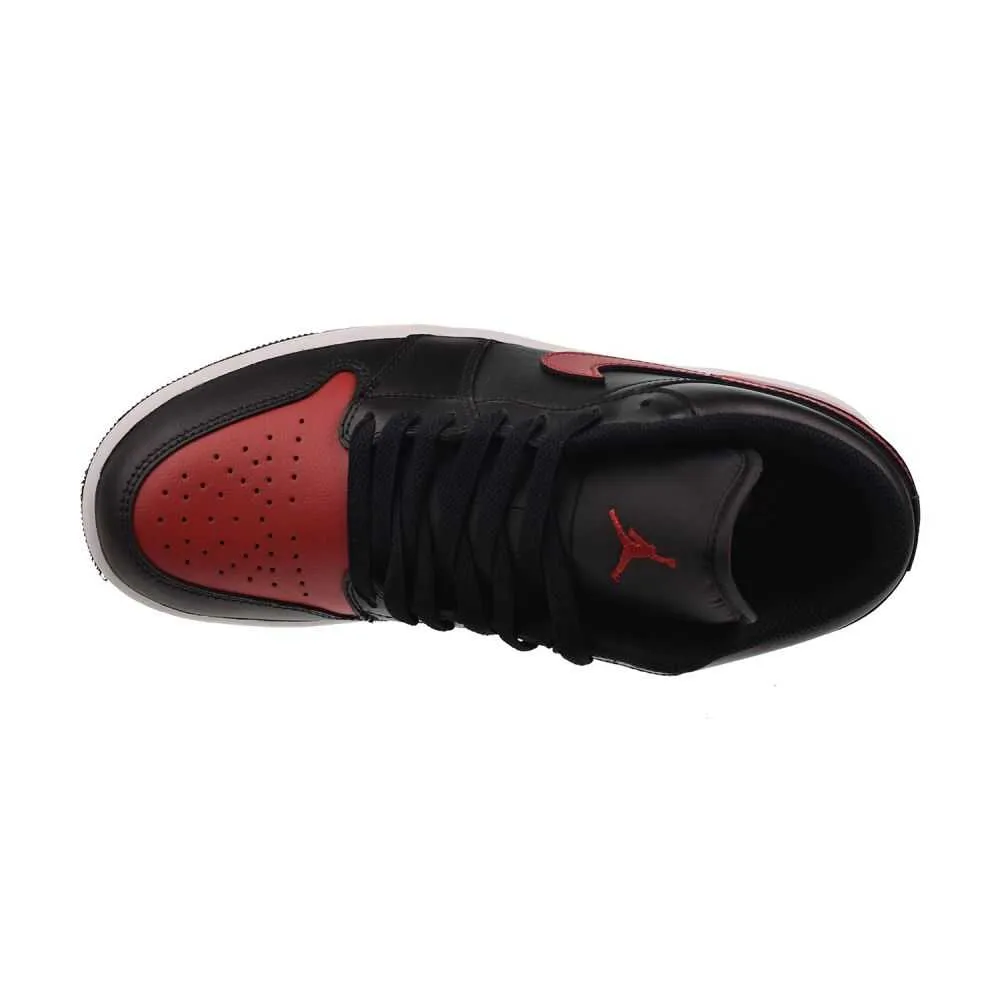 Jordan 1 Low Men's Shoes Black/Varsity Red-Summit White 553558-067