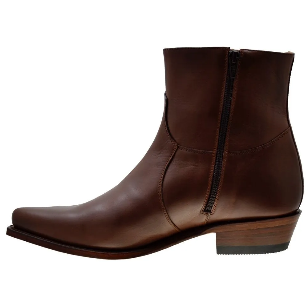 Men's Cowboy Boots Sendra 5200C Brown Leather Cuban Heel last pair size 40